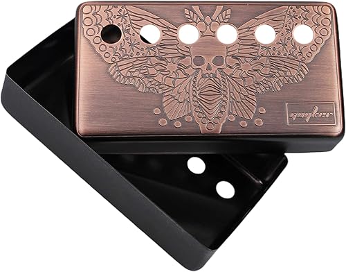 Miniatura 7 de Guyker Humbucker - Cubierta de pastilla (1.969 in2.047 in de distancia entre varas)  Juego de marcos de pastillas para puente de cuproníquel y