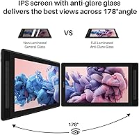 Vista 3 de HUION KAMVAS Pro 16 2.5K QHD Tableta de dibujo con pantalla QLED Full Laminated Graphics Tablet con HUION Slim Pen PW550S