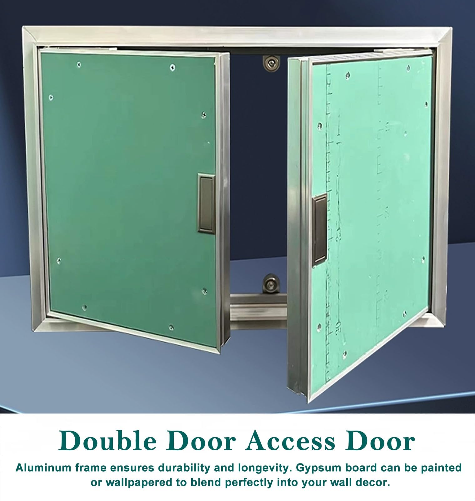 Genérico Panel de Acceso Alto y Estrecho de Doble Puerta para Paneles de Yeso, Puerta de inspección Oculta para Paneles de Yeso pintables para plomería y Electricidad, Puerta de Acceso con