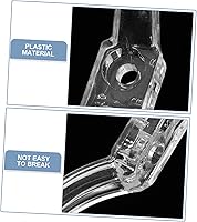 Vista 8 de Artibetter 12 ganchos para accesorios para ciegos, soporte para cable adhesivo, ganchos de ventana para cortinas, cuerda ciega, tacos, acrílico