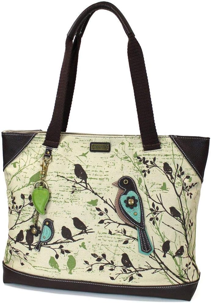 Chala Handbags Safari Bird Canvas Tote Purse