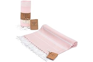 Classical Series Pink Beach Towel: Premium Comfort by the Seaside