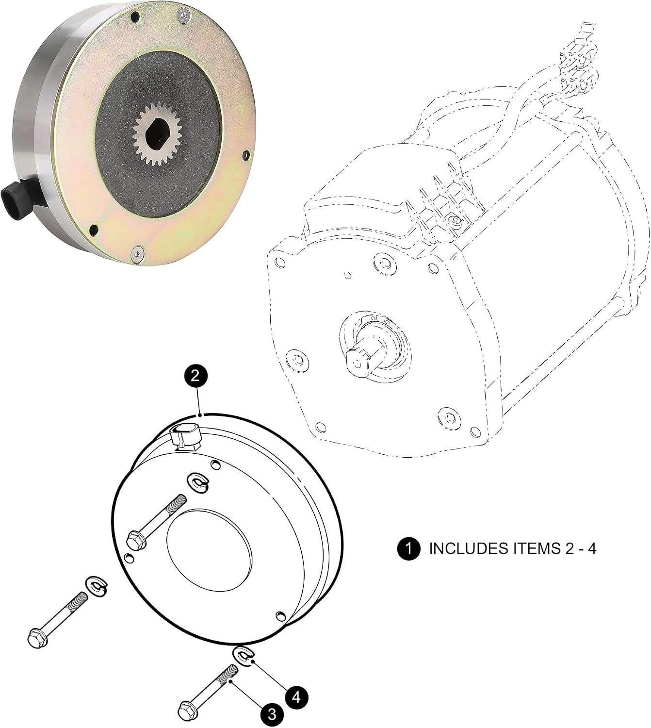 Dr.Acces Golf Cart Motor Brake | EZ-GO RXV Motor Brake for EZGO RXV Electric Golf Cart 2008-2011, Replace OEM 610065