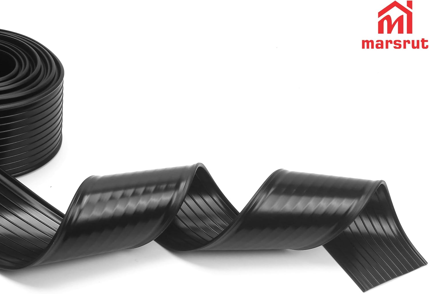 Bottom Garage Door Gasket Weather Stripping Seal, Bead Shaped End Type, 3.1" Width, 16 Feet Length, 0.14" x 0.15" End, Extra Thick Universal Rubber Threshold Kit Sealer Replacement, Weatherproofing