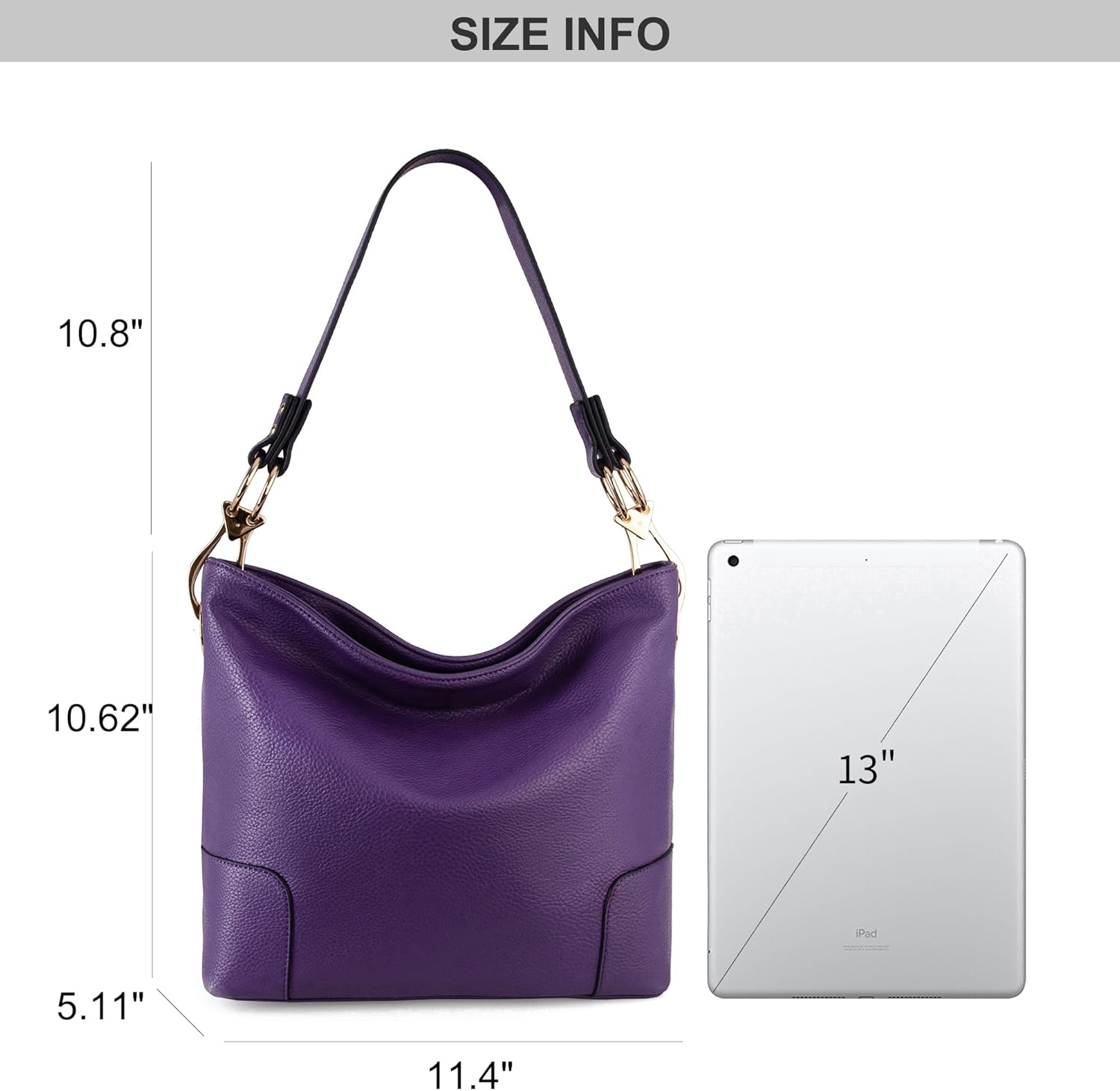 Montana West Medium Hobo Bags for Women Top Handle Satchel Shoulder Purse Bucket Handbag - Image 4