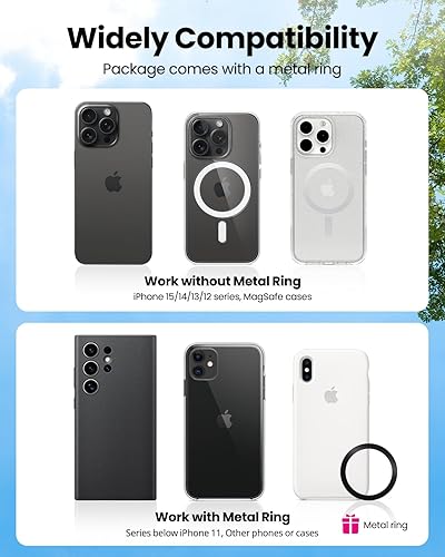 Miniatura 12 de REEVAA Soporte de coche MagSafe para iPhone 17 [potencia magnética más fuerte] Soporte magnético para teléfono para ventilación de automóvil,