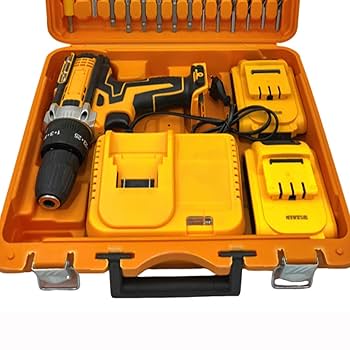 Juego de herramientas de taladro, máquina de taladro eléctrico inalámbrico compatible con Dewalt, kit de destornillador combinado de taladro manual con batería, manga, cargador, caja de taladro : Amazon.com.mx: Herramientas y Mejoras