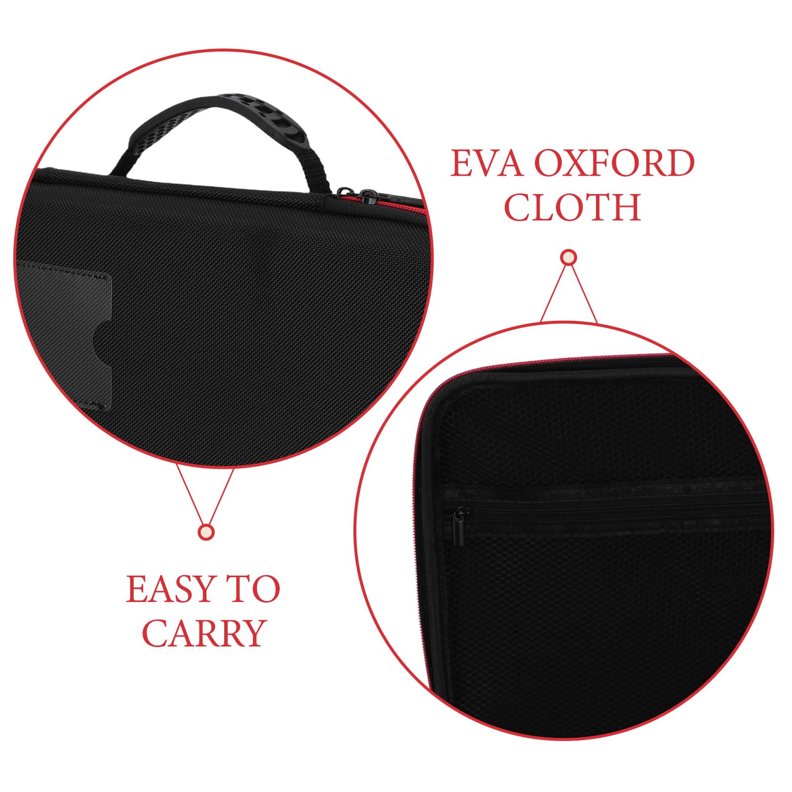 Estuche Organizador de Pilas Rígido Eva Negro para Baterías AA AAA Tamaños Grandes 9v y Botón, Caja Portapilas Ignífuga a Prueba de Golpes para Hogar, Garaje y Oficina,
