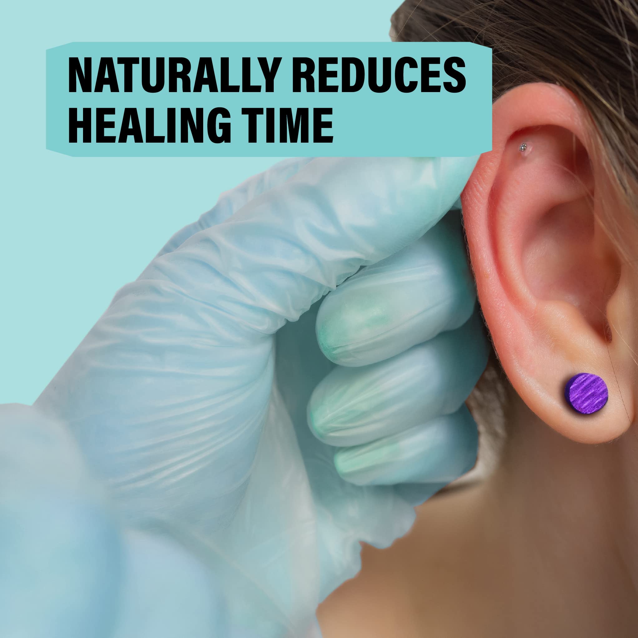 Base Labs Sea Salt Piercing Aftercare Kit 50 Medicated Swabs