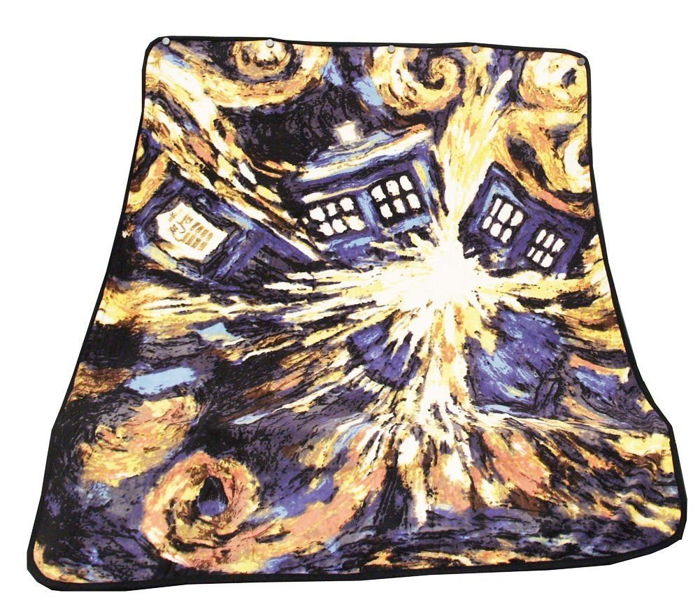 Doctor Who Exploding TARDIS Throw Blanket