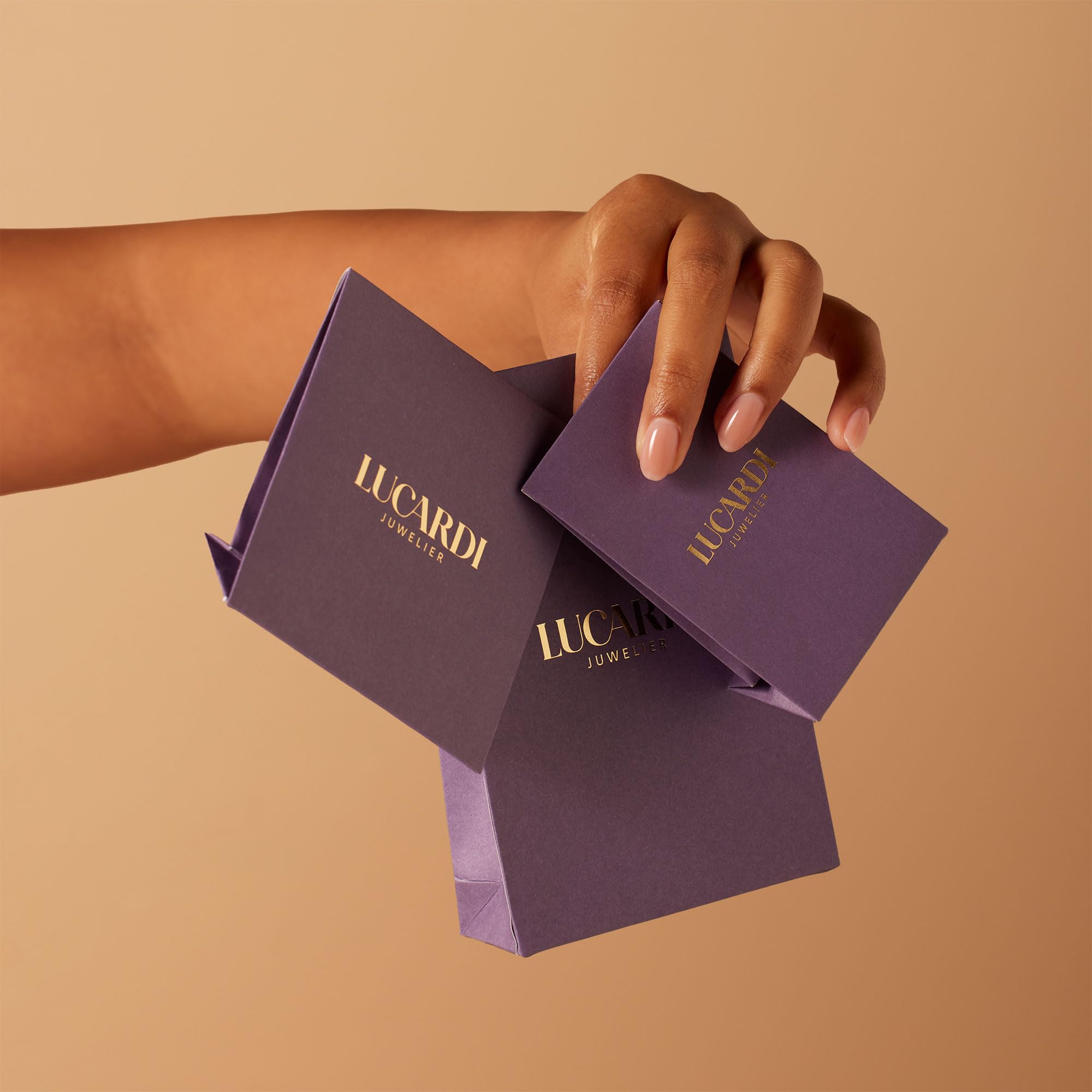 Lucardi - Herren Plattierter Ring | Schmuck - Geschenk Gold