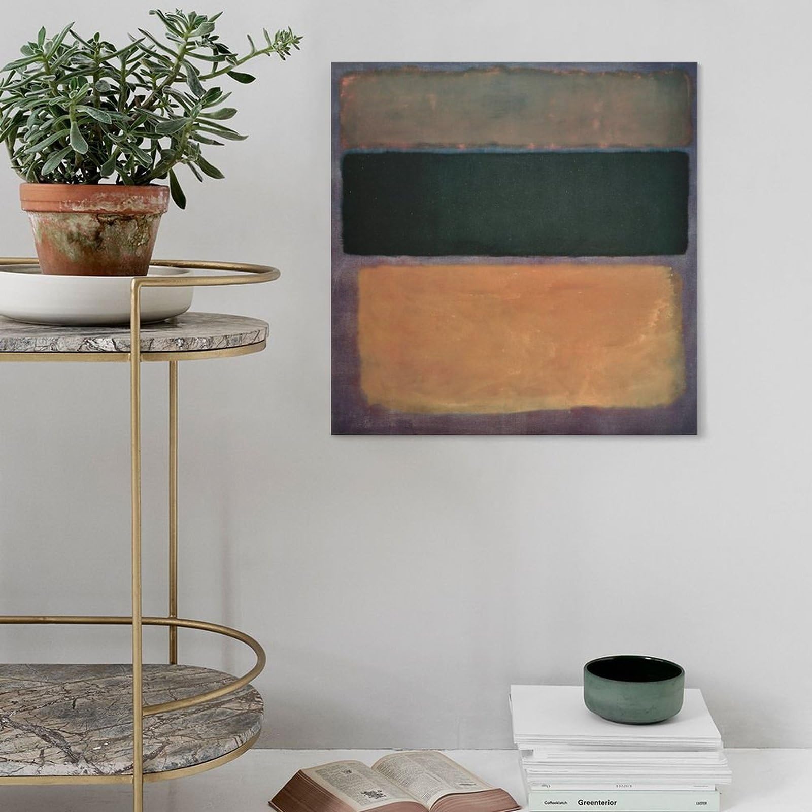 WCYB Untitled, 1956 01 Mark Rothko Prints plakat, dekoracja na płótnie, obraz, sztuka ścienna do biura, rama, 71,1 x 71,1 cm (dł. x szer.)