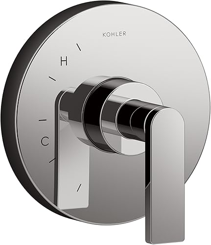 Miniatura 1 de Kohler K-TS73115-4-TT TS73115-4-TT Moldura compuesta con mango de palanca para equilibrio de presión de temperatura rito, válvula no incluida,