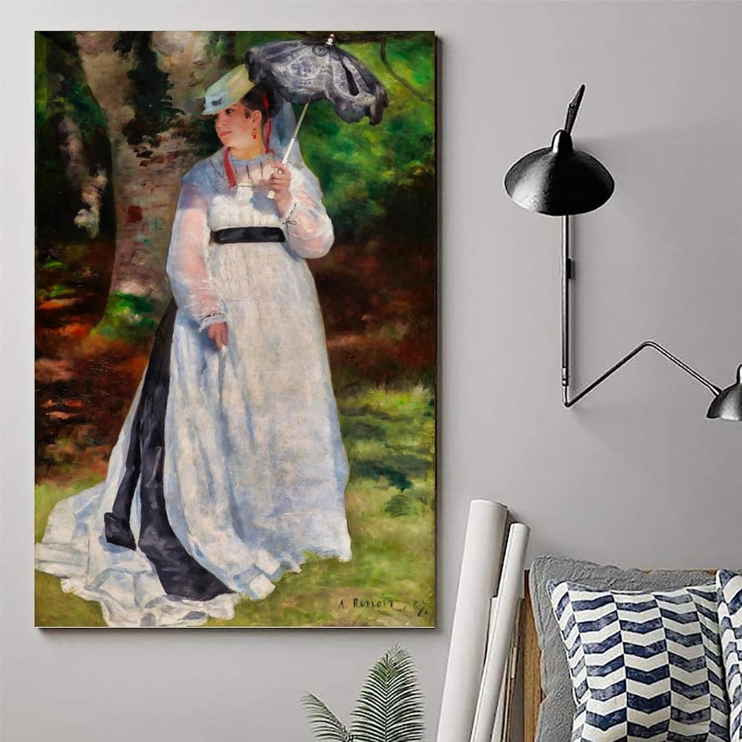 Pierre-Auguste Renoirピエール＝オーギュスト・ルノワール(Lise with A Parasol日傘をさすリセ)