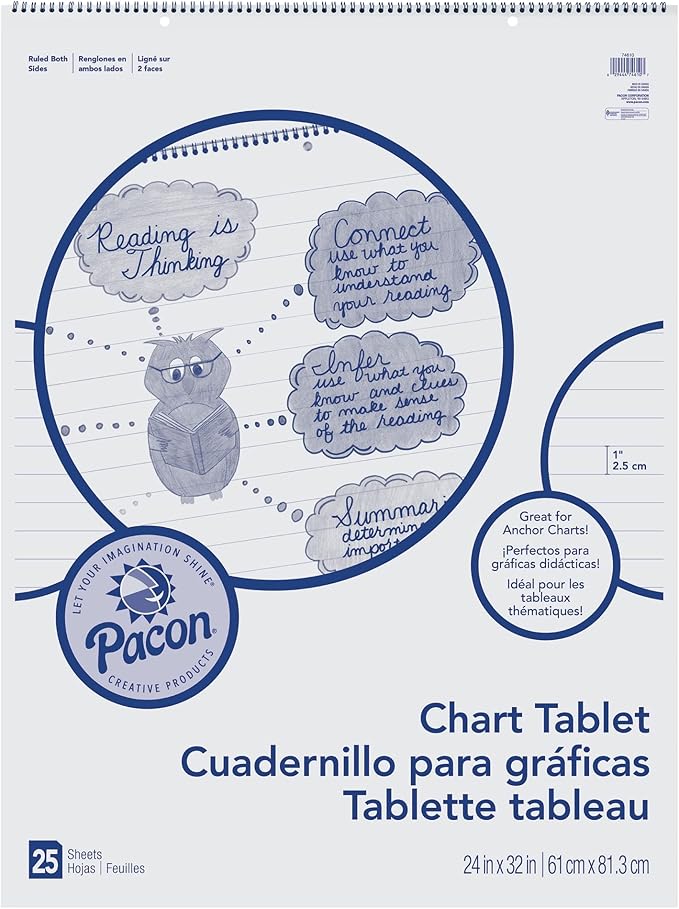 Pacon Chart Tablet, 24"x32", 25 Sheets/Tablet Amazon.ca Office Products
