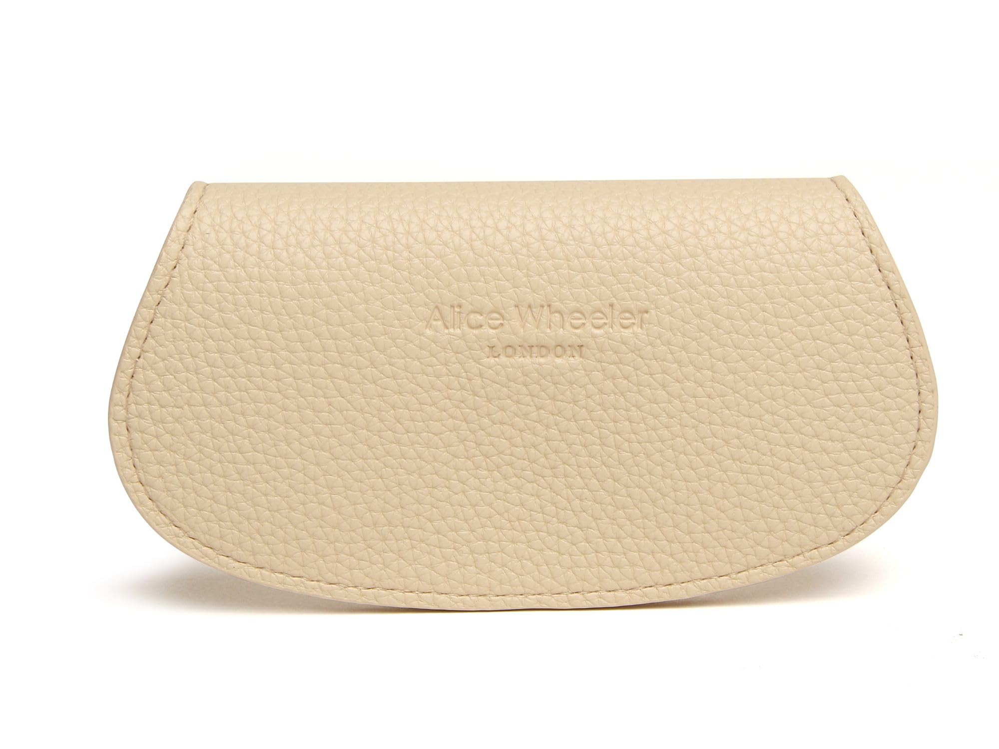 Alice Wheeler Ivory (Ivory) Eyeglasses Case -Vegan Leather