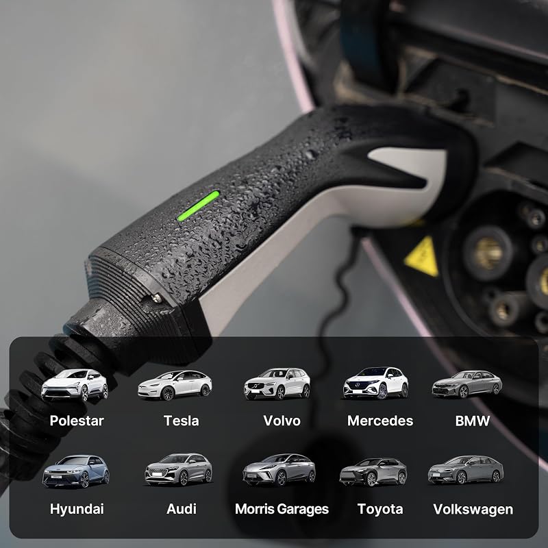 Teskee Type 2 Schuko 3.68 kW hordozható EV töltőkábel 16A 6m IP65