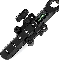 Vista 8 de Vista de arco compuesto de 5 pines, universal izquierda/derecha, lente 4X 6X 8X, barra corta/larga, vista de arco ajustable de fibra de 0.019