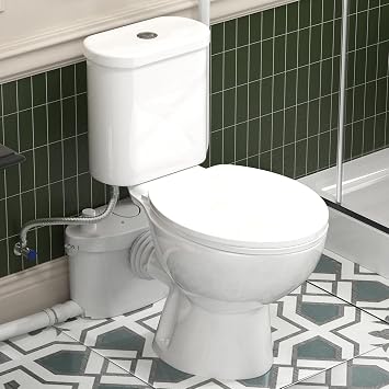 SUPERFLO 1000W Macerating Toilet System with 4 Inlets