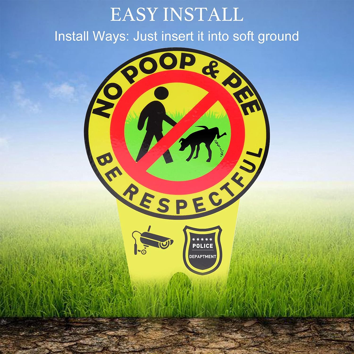 Buy 2 PCS No Poop And Pee Signs No Poop Dog Sign Dog Signs For Yard