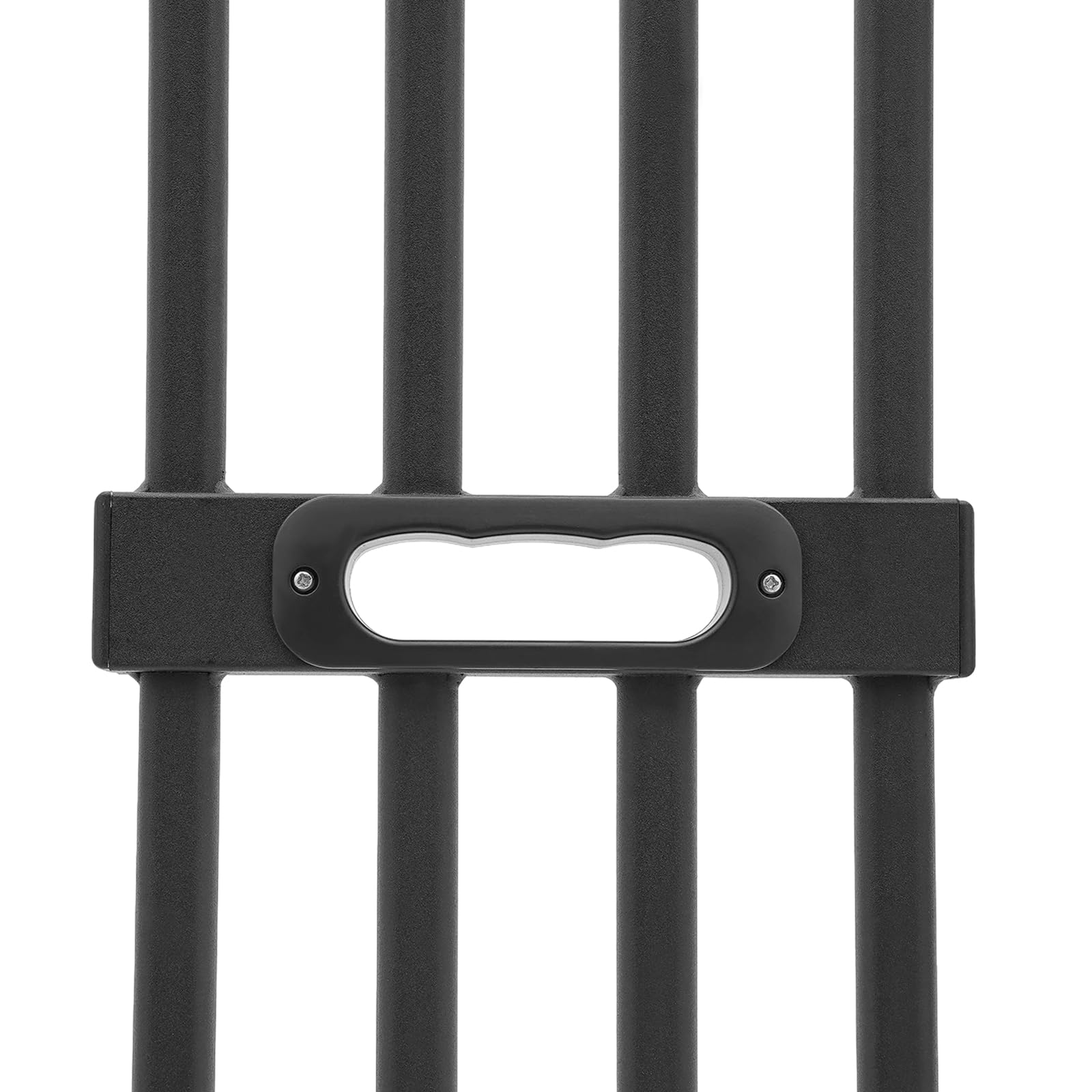 Barrera de seguridad para escaleras, sin taladrar, 150 cm, para perros, gatitos, bebé, ancho ajustable, con cierre automático (negro, 150 cm)