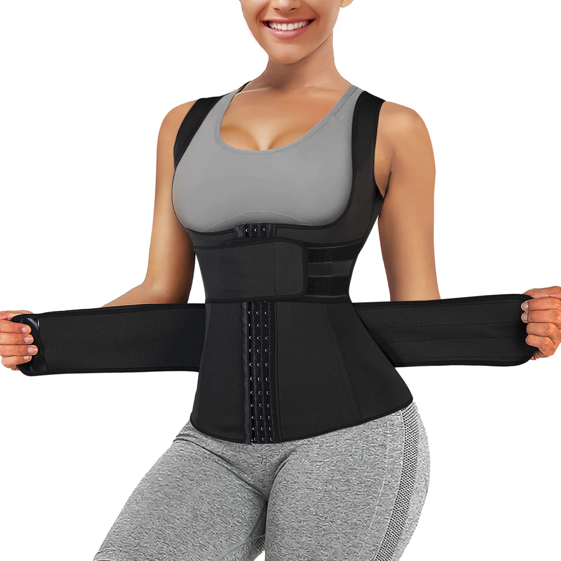 Corsetto Stringivita Modellante Dimagrante Donna con Regolabile Waist Trainer Postpartum Cintura Snellente Pancia Cincher Body Shaper