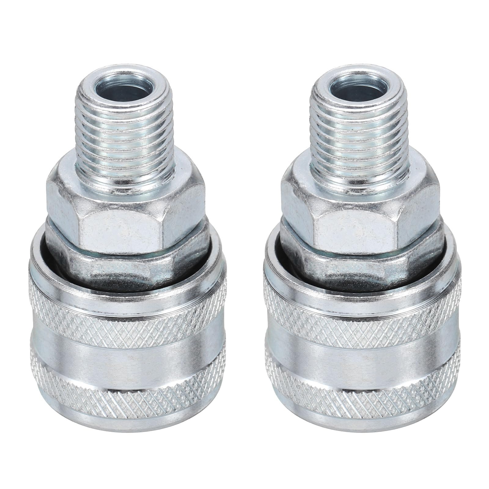 HARFINGTON 2pcs 1/4" NPT Male Air Coupler a Style Fits A-Style Plugs for Pneumatic Nail Guns Air Compressors Air Tools