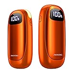 Hand Warmers Rechargeable 2 Pack, Electric Dual-Sided Heating with LED Display & Flashlight, Max 127, 13Hrs Long Lasting Pocket Heater for Raynauds, Hunting Essentials, Golf Gifts for Men Women