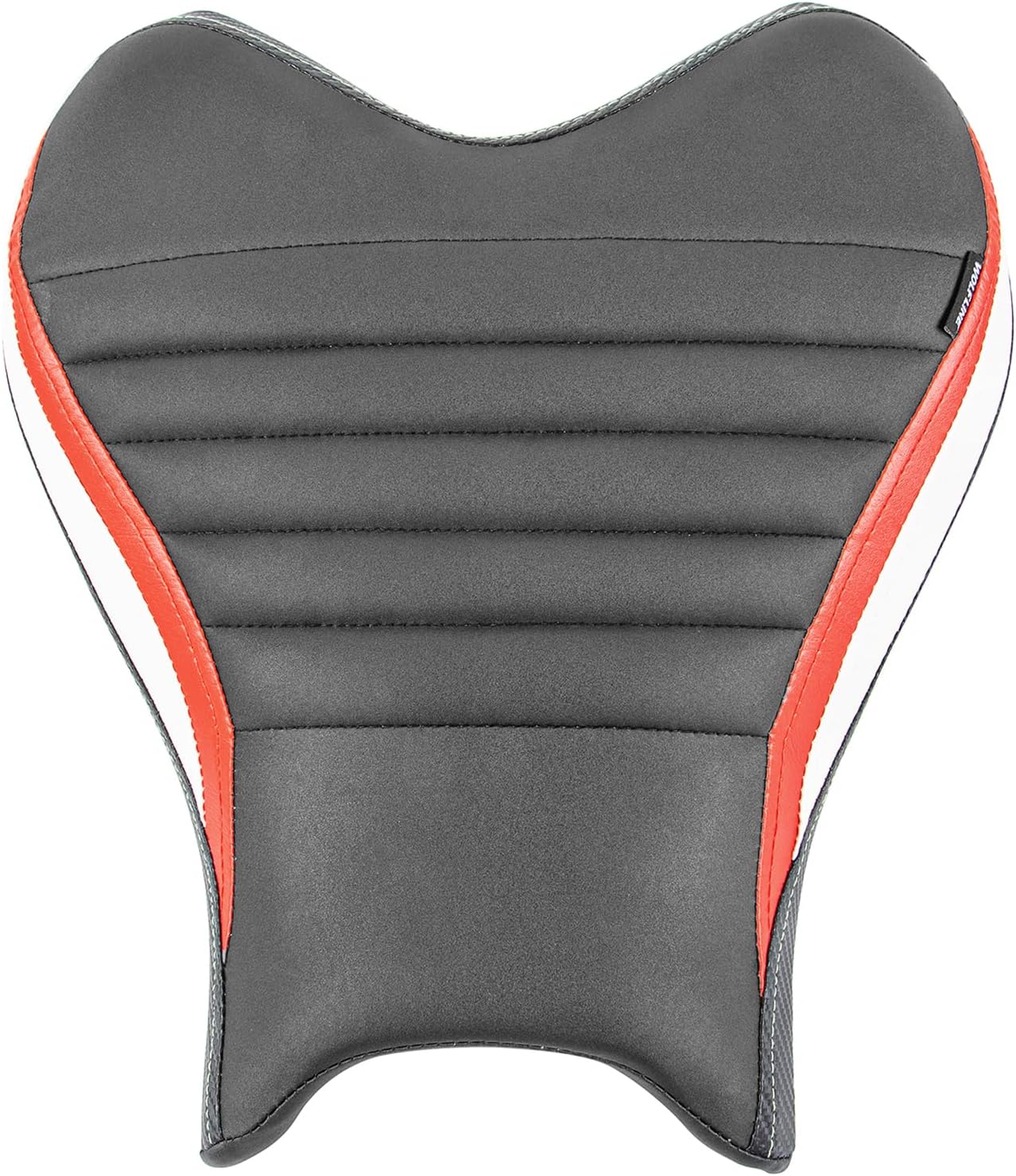 Motorcycle Front Driver Comfort Seat Fit for Yamaha YZF-R7 YZFR7 2021 2022 2023 2024 2025, Leather Rider Saddle Solo Cushion Pillion Pad, Red