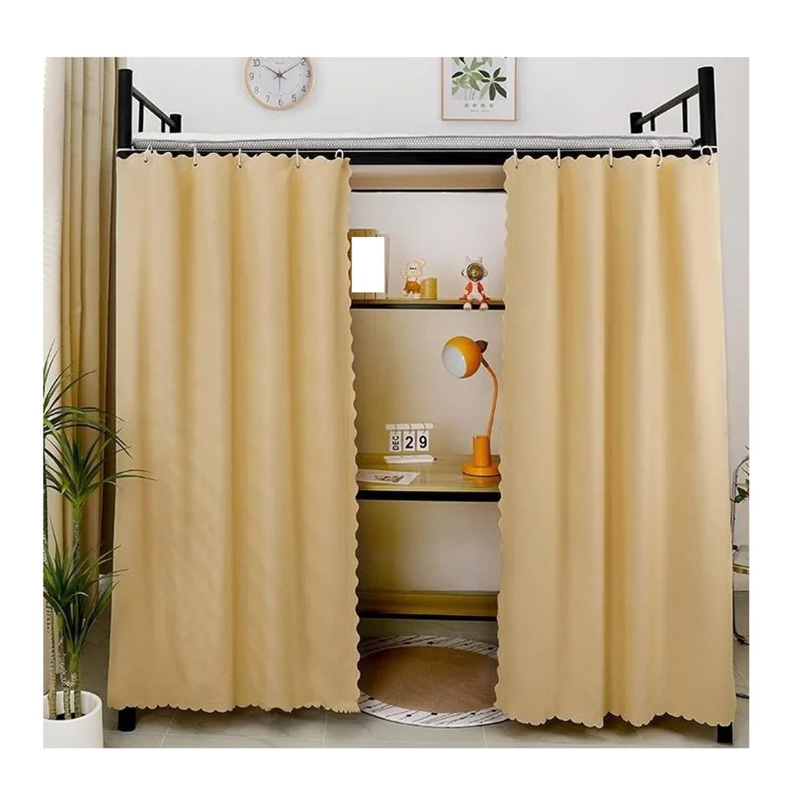 Cortina de Cama Litera Duerme Sin Luz Ni Distracciones con Cortinas Semitransparentes Color8