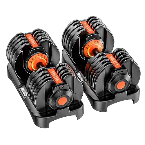 Adjustable Dumbbells Set of 2，Free Weights Dumbbells Set，Adjustable Dumbbell Set，52.5