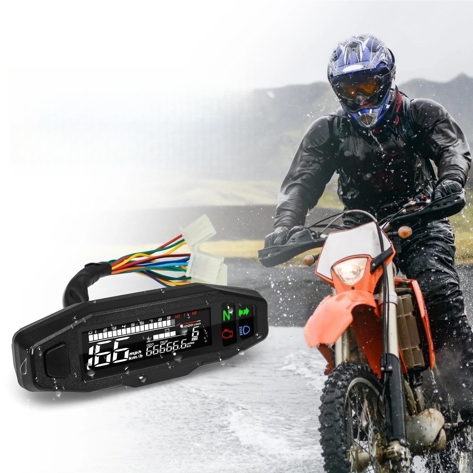moto Medidor distancia Instrumento Tablero Velocímetro Motocicleta