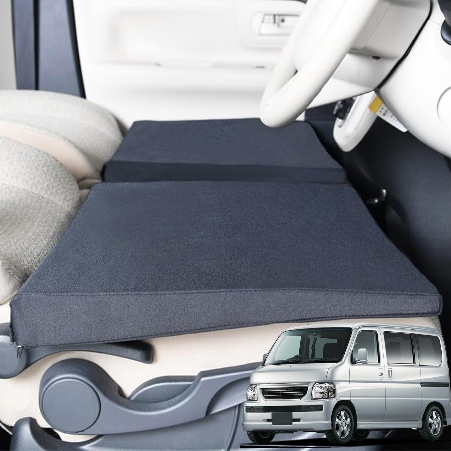 Amazon.co.jp: 【日本製】愛車のバモス HM1/2系で眠れる！フルフラット 