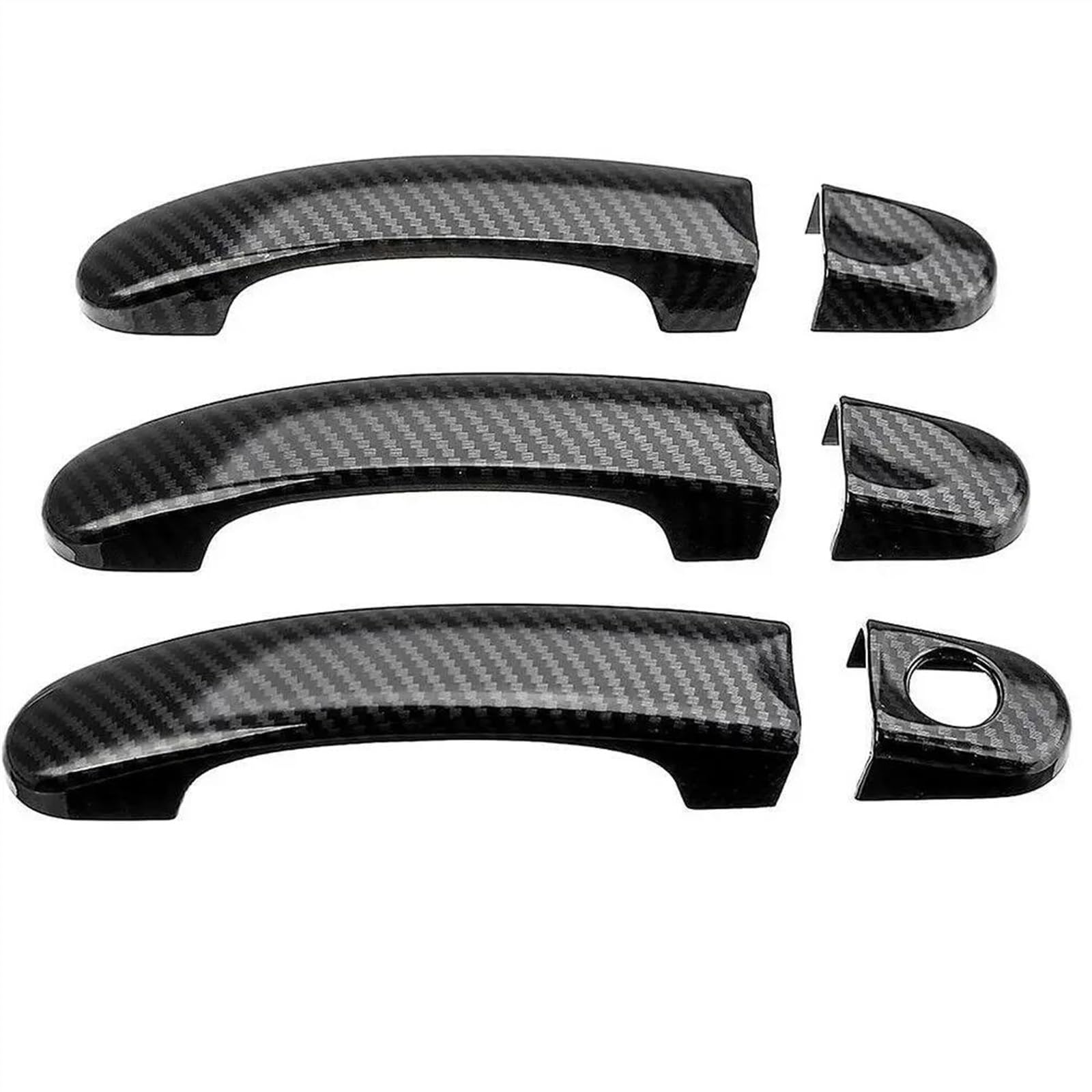 KJHOPY Door Handle Covers 6 Pieces Car Electric Plate Exterior Cover for Transporter T5 T6 for Caddy 2003-2015 Exterior Door Handle