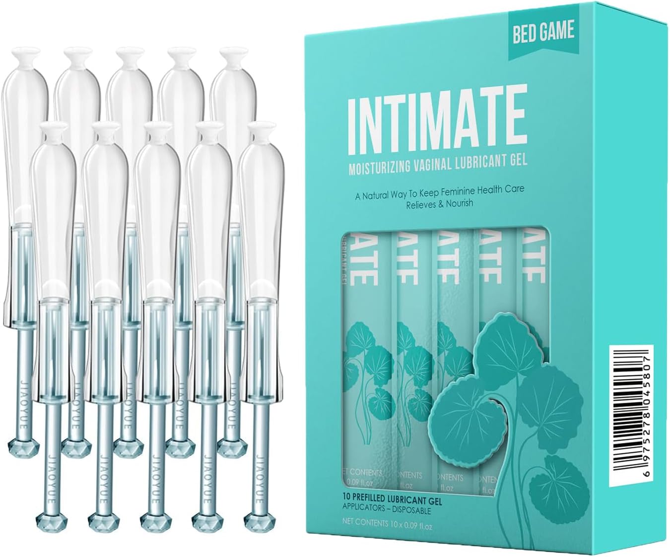 Long Lasting Comfort Vaginal Moisturizer - Intimate Moisturizing Feminine Lube Injector for Women's Dryness - Disposable Prefilled Massage Gel (10 Pcs)