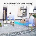 EZVIZ 2K+2K Outdoor Dual Lens 360° Pan Tilt WiFi Camera, Auto Smart Tracking, Human/Vehicle Shape Detection, Color Night Vision, Dual Wi-Fi Antennas, Two Way Talk, Up to 512 GB MicroSD Card (H9c 3MP)