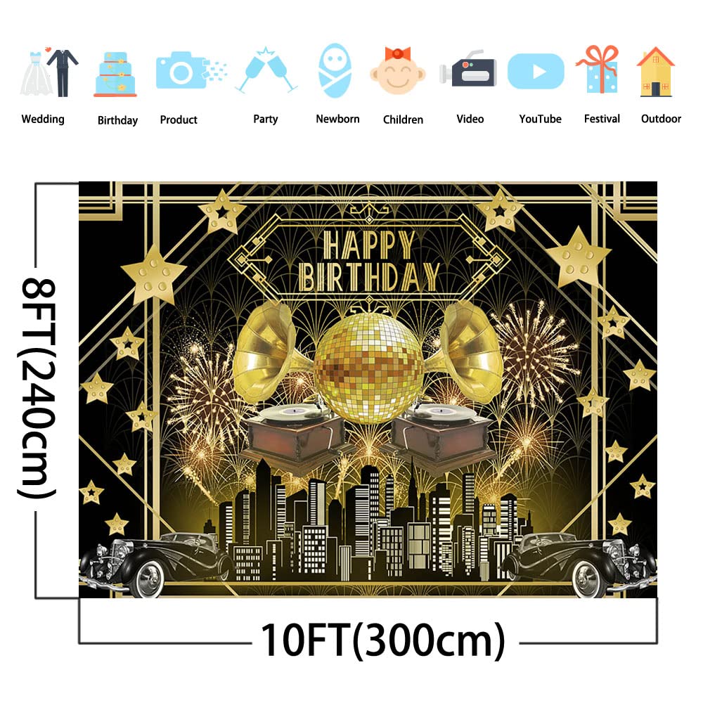 Toile De Fond Années 20 Gatsby - Décoration Fête Rétro 2,1x1,5m - Photo  Studio Mariage Vintage Fond Photo Rétro 2.1x1.5m, image size:1000x1000