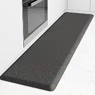 Mattitude Kitchen Mat Cushioned Anti-Fatigue Floor Mat Water Resistant Non-Slip Mats and Rugs Standing and Comfort Desk Mats for House Sink Office Laundry (Dark Grey, 17.3"x60")