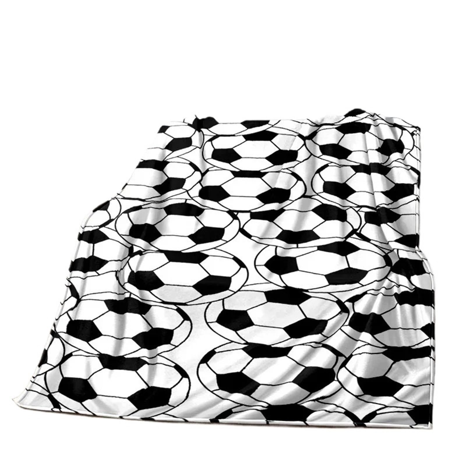 WSQHAO Football Field Soccer Sport Soft Blanket, Throw For Home Bedroom Bed Sofa Travel for Bed Couch(Color1)