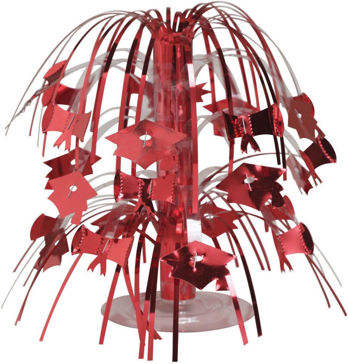 Creative Converting Red Mini Cascade Graduation Centerpiece, 8.5"-1 Pc, 263008
