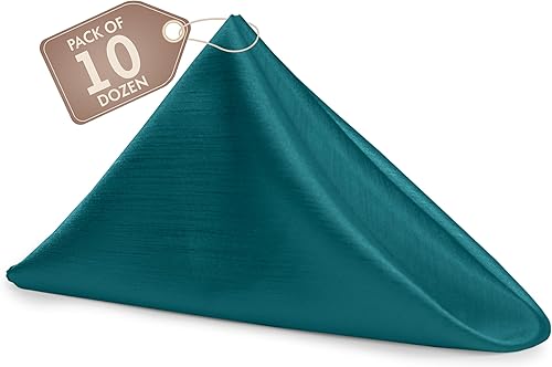 Miniatura 392 de Ultimate Textile -1 docena - Reversible Shantung Satin - Majestic - Servilletas de tela Majestic de 17 x 17 pulgadas color azul pizarra