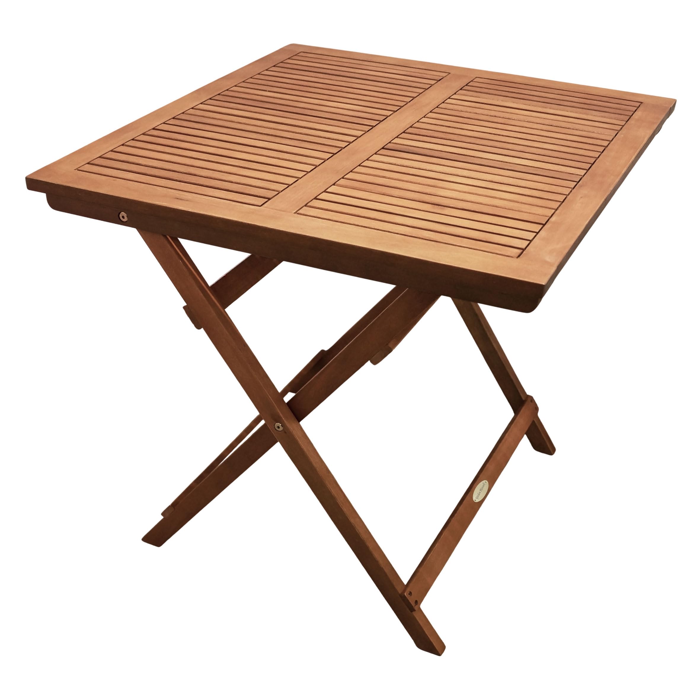 Eucalipto Seattle - Tavolo da giardino rettangolare, 70 x 70 cm, in legno oliato, per giardino, balcone, terrazza, resistente alle intemperie