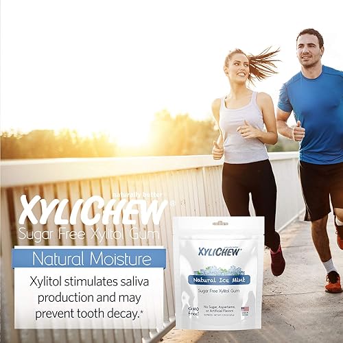 Miniatura 5 de Xylichew - Botes de goma de mascar 100 xilitol sin OMG gluten aspartame y goma sin azúcar cuidado bucal natural alivia el mal aliento y la boca seca