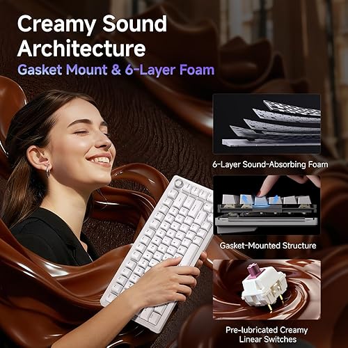 Miniatura 2 de DIERYA Teclado mecánico para juegos DK81E 75%