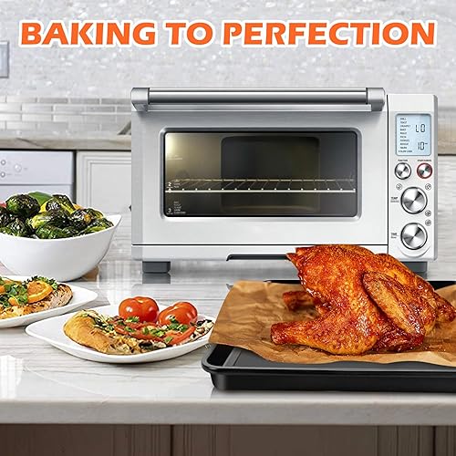 Miniatura 6 de Sartenes y bandejas para horno tostador de 11 x 11 pulgadas, bandeja antiadherente para horno para horno tostador, repuesto compatible con Breville