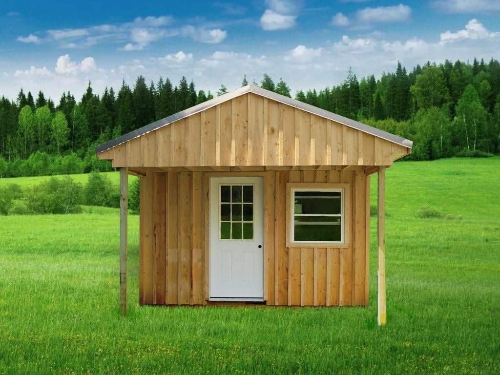 DIY 240 Sq/Ft Cabin Plans with Modern Outhouse - Build Your Own Cozy Retreat, 240cwmoh1