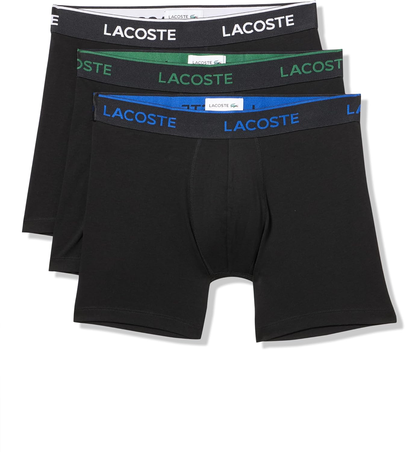 Lacoste Men's 3 Pack Boxer Briefs