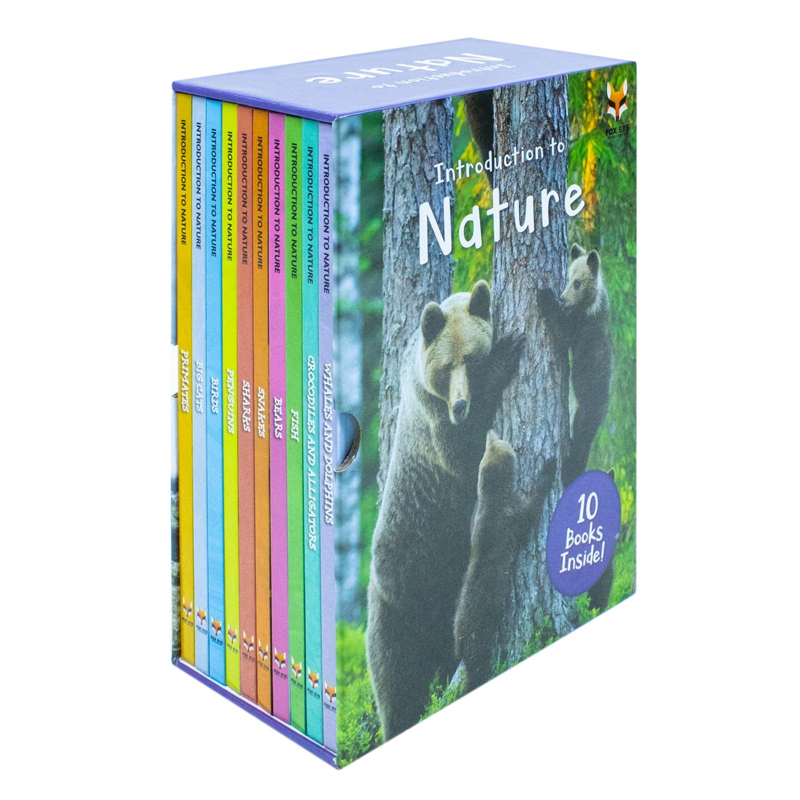 Children Introduction To Nature For Beginners 10 Hardback Books Set Fish, Sharks