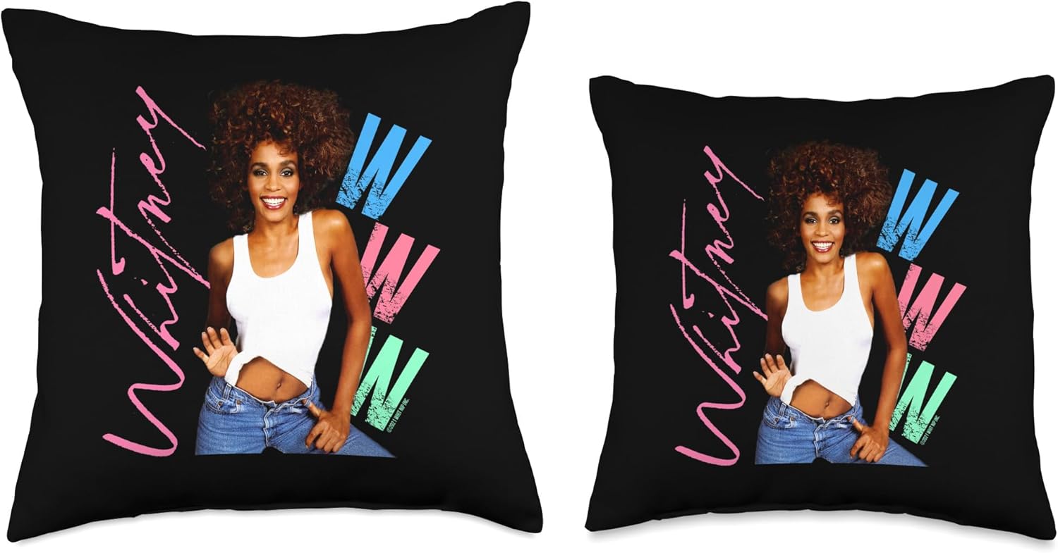 Whitney Houston I Wanna Dance With Somebody Throw Pillow