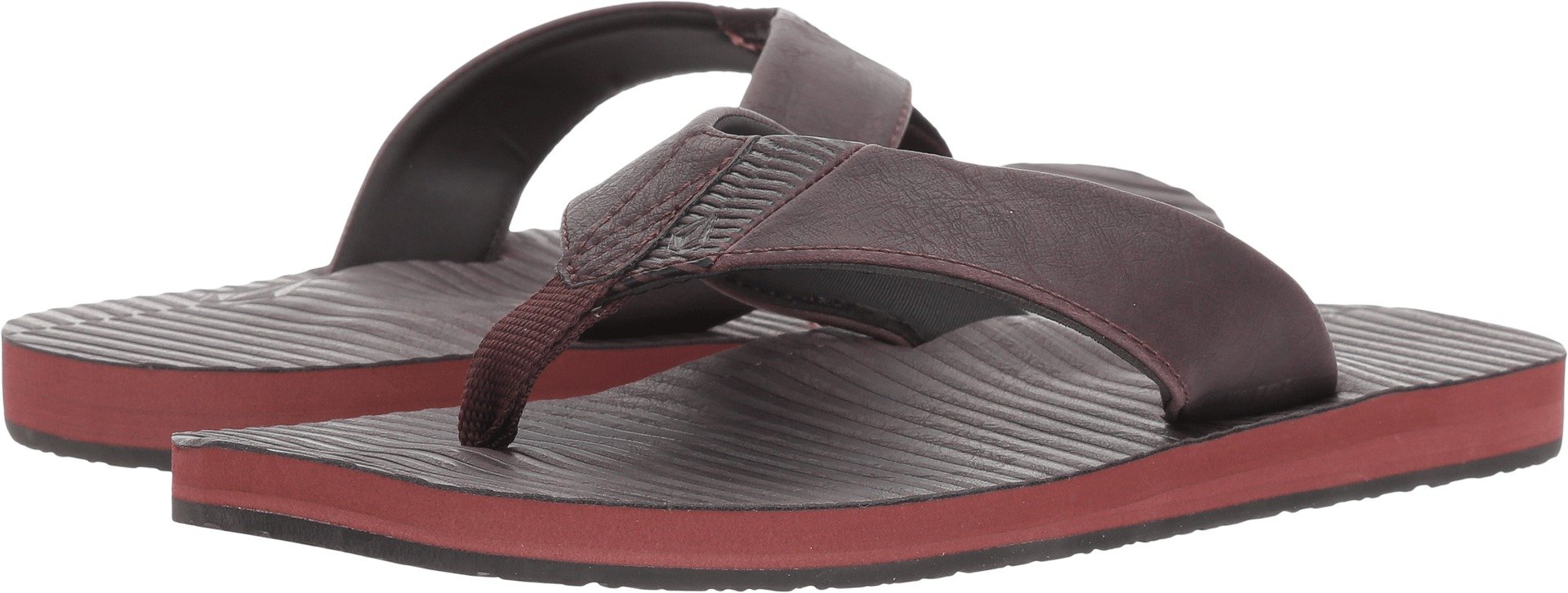 Volcom Men's Victor Sandals – Water-friendly Flip Flops With Comfort Foam Footbed